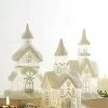 Raz Snowy Glass Churches With Lights New!