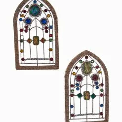 TheHolidayBarn.com Christmas Stained Glass Church Window Ornaments