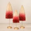 Bethany Lowe New! Strawberries And Cream Bottle Brush Trees