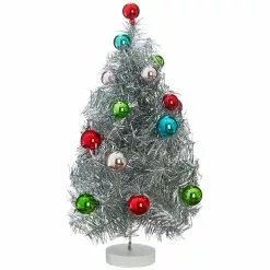 Raz New! Tinsel Tree With Ball Ornaments