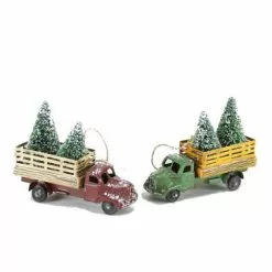 Cody Foster Tin Tree Farm Truck Ornament