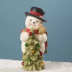 Bethany Lowe Trimming The Tree Snowman New!