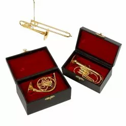 Kurt Adler Trombone, French Horn & Baritone Horn Ornaments