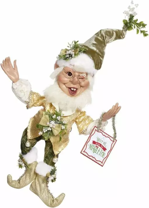 Mark Roberts Under The Mistletoe Elf - 18" New! 3 Mark Roberts Under The Mistletoe Elf - 18" New!