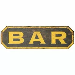 Creative Co-Op Vintage Bar Sign