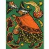 Beistle Beistle Vintage Halloween Vintage Witch Peel 'N Place Decals 2 Beistle Beistle Vintage Halloween Vintage Witch Peel 'N Place Decals