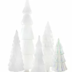 Cody Foster New! White Candy Glass Trees, Large