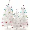Cody Foster New! White Tabletop Trees With Colorful Beads