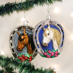 Old World Christmas Winner Horseshoe Equestian Champion Ornament