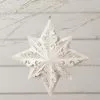 Bethany Lowe Winter White Paper Snowflake Ornament