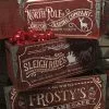 Gerson Wooden Christmas Crates, Engraved