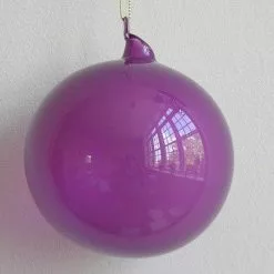 Winward Jim Marvin Purple Bubblegum Glass Ornaments
