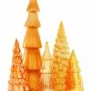 Cody Foster Yellow Orange Candy Glass Trees, Large New!